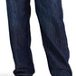 Ralph Lauren Women's High Rise Relaxed Straight Jean Blue Size 16