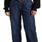 Ralph Lauren Women's High Rise Relaxed Straight Jean Blue Size 8