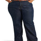 Ralph Lauren Women's High Rise Relaxed Straight Jean Blue Size 20W
