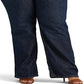 Ralph Lauren Women's High Rise Relaxed Straight Jean Blue Size 20W