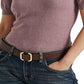 Ralph Lauren Women's Beaded Short Sleeve Sweater Purple Size X-Small