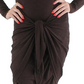 Ralph Lauren Women's Heathered Tie Waist Midi Dress Brown Size 0