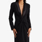 Ralph Lauren Women's Crepe Long Sleeve Gown Black Size 4