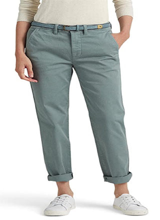 Ralph Lauren Women's Slim Fit Stretch Chino Pants Blue Size 2