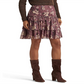 Ralph Lauren Women's Floral Crinkle Georgette Miniskirt Purple Size 12