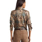 Ralph Lauren Women's Plaid Belting Print Twill Shirt Brown Size Medium