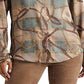 Ralph Lauren Women's Plaid Belting Print Twill Shirt Brown Size X-Large