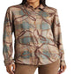 Ralph Lauren Women's Plaid Belting Print Twill Shirt Brown Size X-Small
