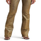 Ralph Lauren Women's Metallic High Rise Boot Jeans Yellow Size 2