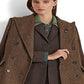 Ralph Lauren Women's Wool Blend Double Breasted Coat Brown Size 8