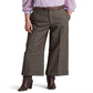 Ralph Lauren Women's Herringbone Wide Leg Cropped Pants Brown Size 16