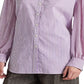 Ralph Lauren Women's Striped Broadcloth Shirt Purple