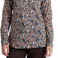 Ralph Lauren Women's Floral Cotton Voile Shirt Brown Size Large