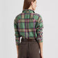 Ralph Lauren Women's Plaid Cotton Twill Shirt Green Size Medium