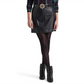 Ralph Lauren Women's Leather Pencil Miniskirt Black Size 8