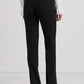 Ralph Lauren Women's Side Stripe Wool Crepe Pants Black Size 10