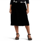Ralph Lauren Women's Velvet Midi Skirt Black Size 8