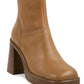Steve Madden Women's Fantasie Platform Bootie Brown Size 7.5 M