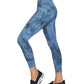 Skechers Women's Sketchdye 7/8 Leggings Blue Size Medium