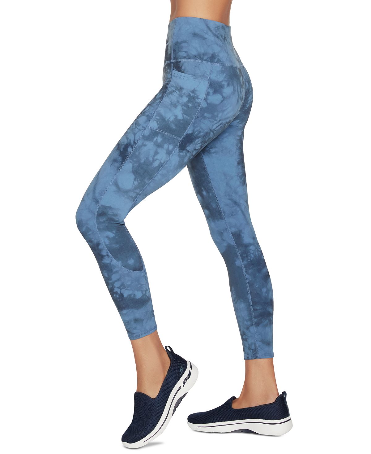 Skechers Women's Sketchdye 7/8 Leggings Blue Size Medium