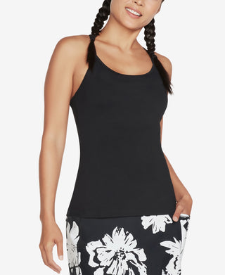 Skechers Women's Go Flex Racerback Shelf Bra Black Size X-Large