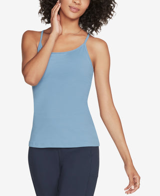 Skechers Women's Go Flex Racerback Shelf Bra Cami Blue Size X-Large