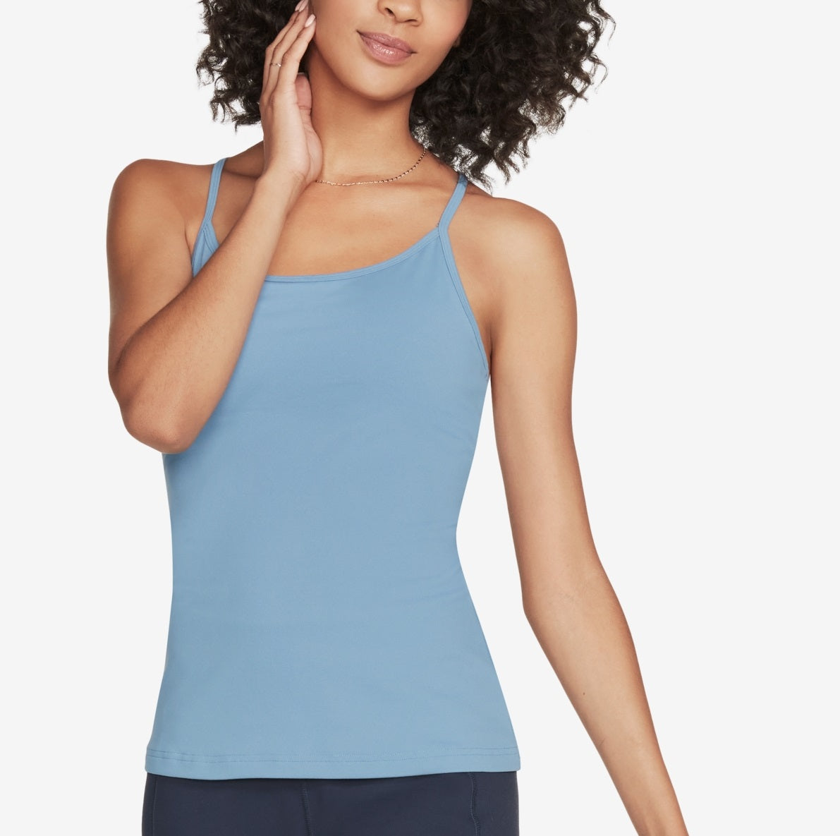 Skechers Women's Go Flex Racerback Shelf Bra Cami Blue Size X-Large