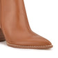 Nine West Women's Birds Block Heel Booties Brown Size 7.5 M