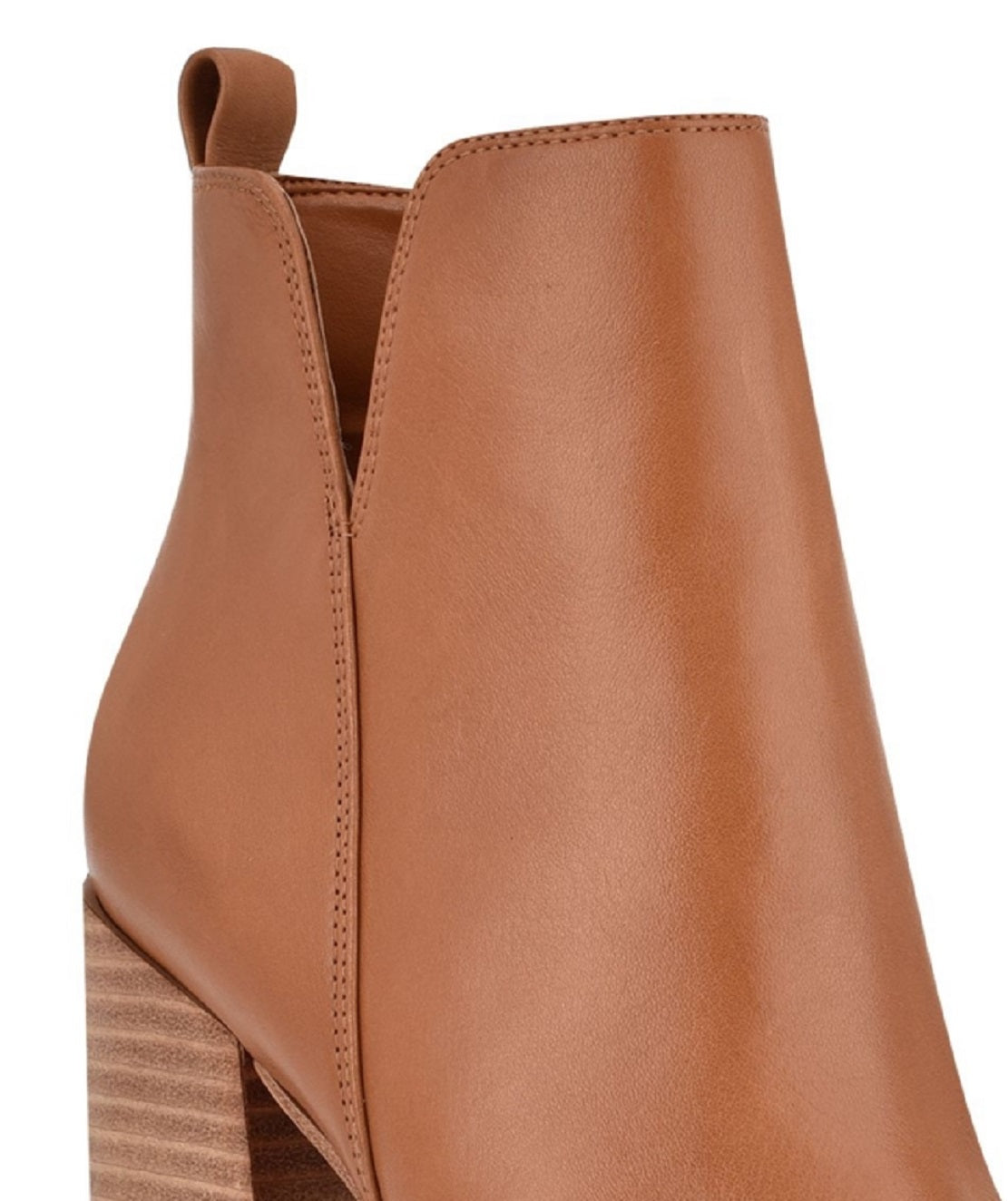 Nine West Women's Birds Block Heel Booties Brown Size 7.5 M