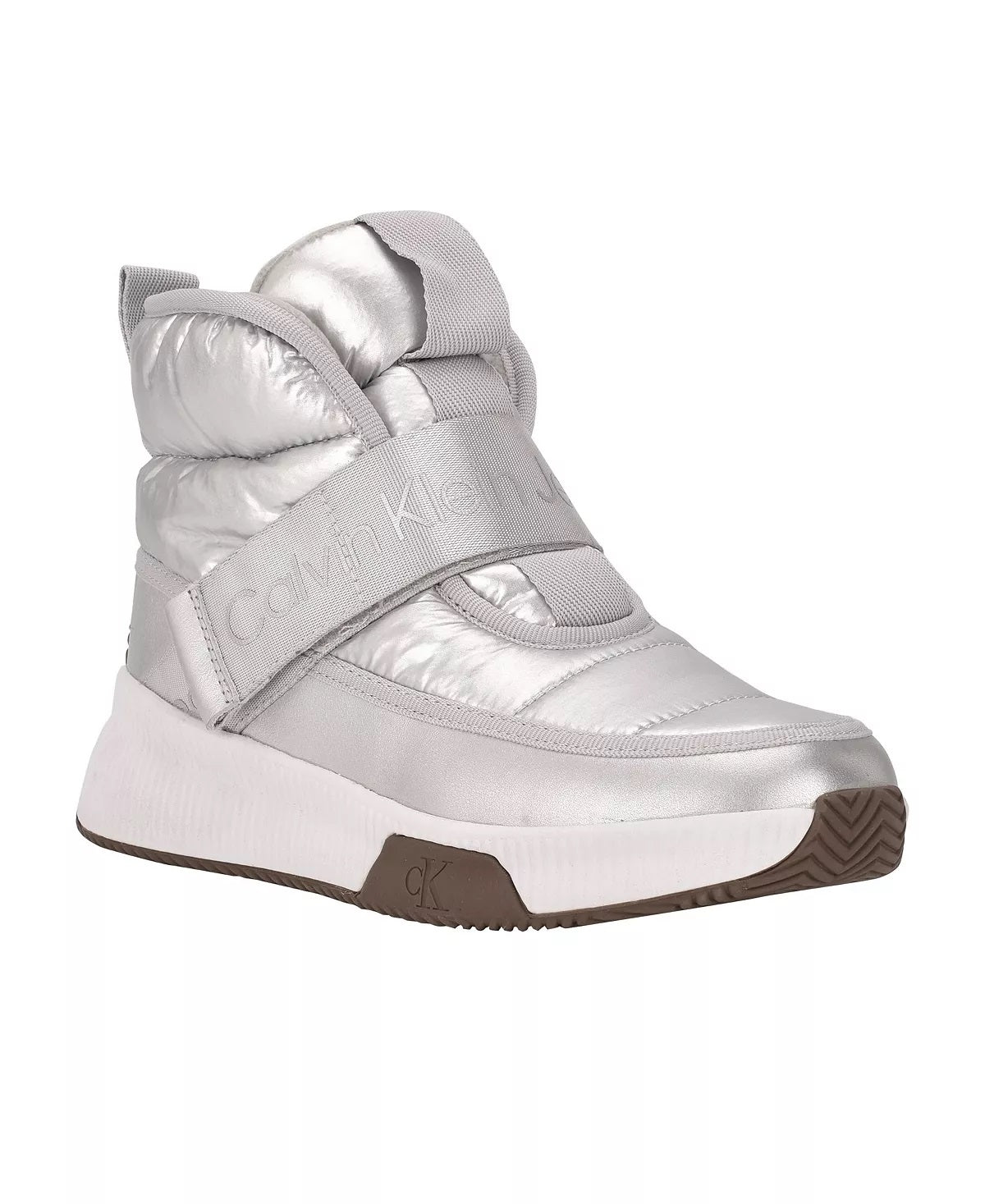 Calvin Klein Women's Mabon High Top Sneaker Gray Size 9 M