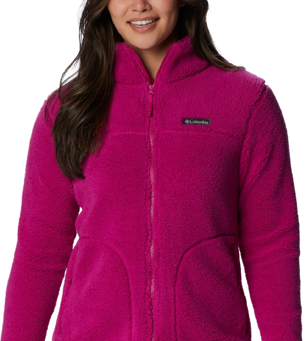 Columbia Women's West Bend Full Zip Fleece Jacket Pink Size Medium