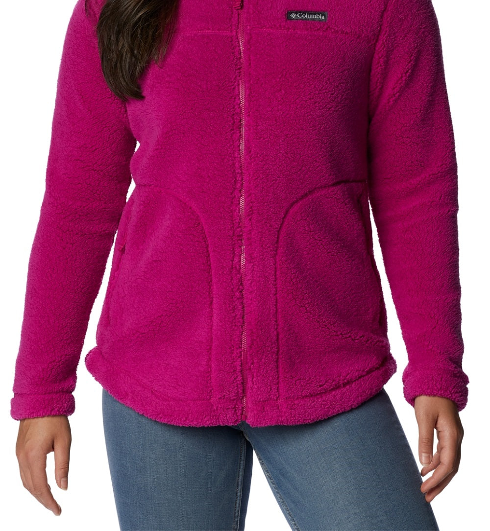 Columbia Women's West Bend Full Zip Fleece Jacket Pink Size Medium