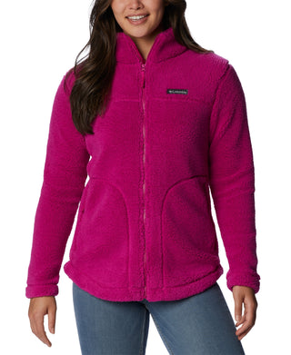 Columbia Women's West Bend Full Zip Fleece Jacket Pink Size Medium