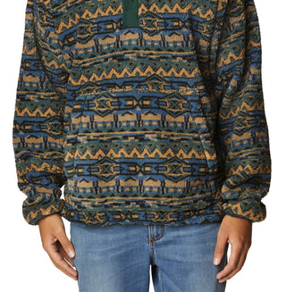Columbia Men's Rugged Ridge Geo Print Fleece Jacket Green Size X-Large