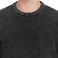Buffalo David Bitton Men's Washy Crew Neck Sweater Black Size Large