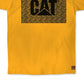 Caterpillar Men's Work Diamond Plate Logo Graphic T-Shirt Yellow Size XX-Large