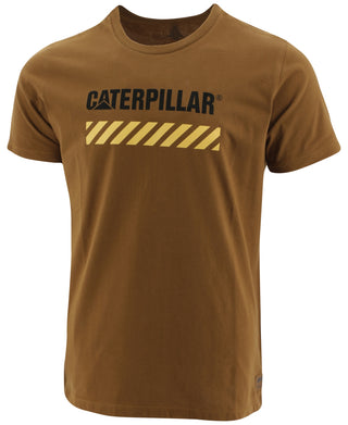 Caterpillar Men's Work Area Logo Graphic T-Shirt Brown Size XXL