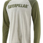 Caterpillar Men's Baseball Tee Gray Size X-Large