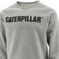Caterpillar Men's Foundation Logo Print Sweatshirt Gray Size Small