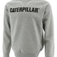 Caterpillar Men's Foundation Logo Print Sweatshirt Gray Size Large