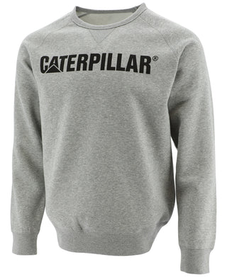 Caterpillar Men's Foundation Logo Print Sweatshirt Gray Size X-Large