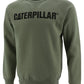 Caterpillar Men's Foundation Logo Print Sweatshirt Green Size XX-Large