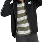 Caterpillar Men's Foundation Logo Print Full Zip Hoodie Black Size Large