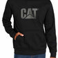 Caterpillar Men's Foundation Logo Print Hoodie Black Size Medium