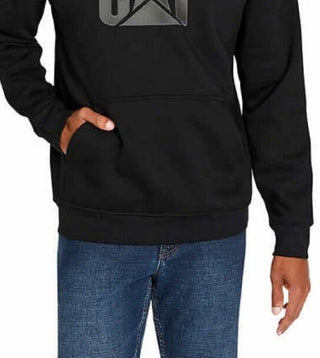 Caterpillar Men's Foundation Logo Print Hoodie Black Size Medium