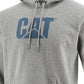 Caterpillar Men's Foundation Logo Print Hoodie Gray Size Large