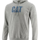 Caterpillar Men's Foundation Logo Print Hoodie Gray Size Large
