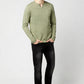 Buffalo David Bitton Men's Kattie Slub Henley Shirt Green Size XX-Large