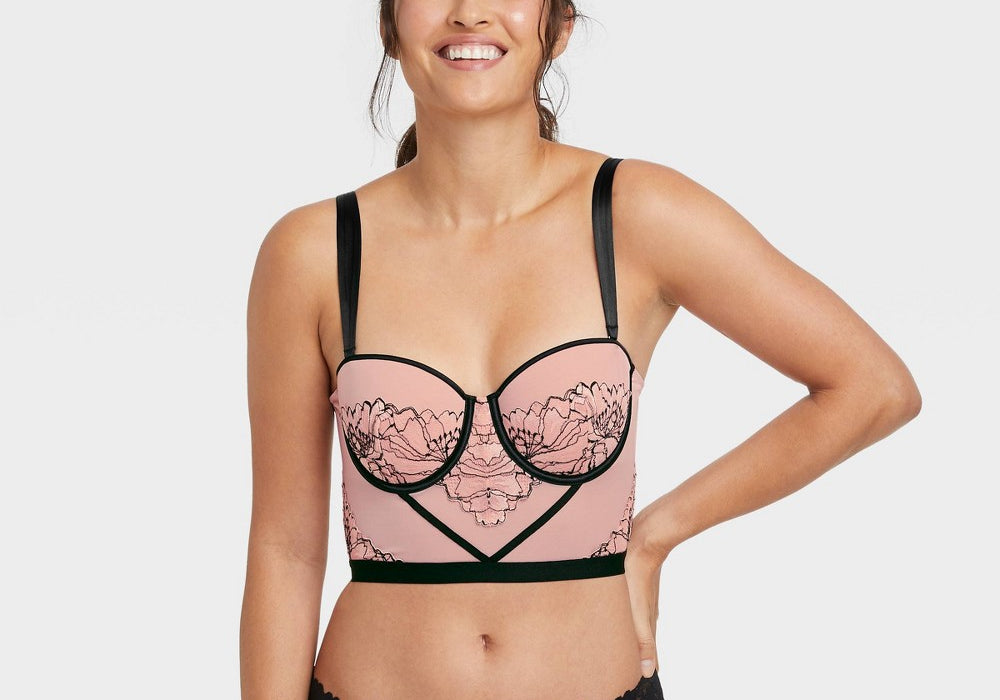 Women's Bustier Bralette Auden Rose Size XL