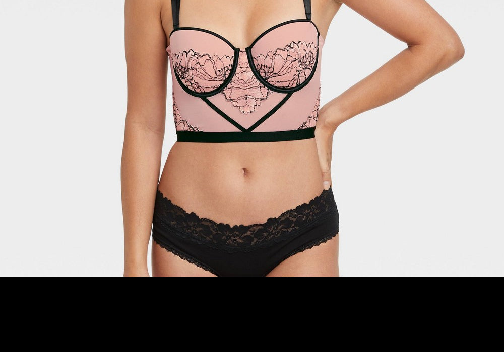 Women's Bustier Bralette Auden Rose Size XL